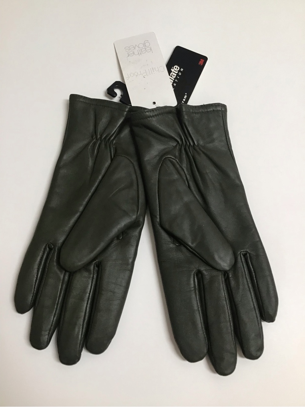 Thinsulate Green Leather Gloves Women XL Green 3M Insulated SOFT Classic Tag NEW - Picture 10 of 10